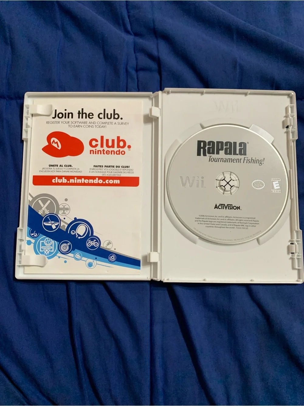 Rapala Tournament Fishing Nintendo Wii Game Authentic Disc & Case No Manual
